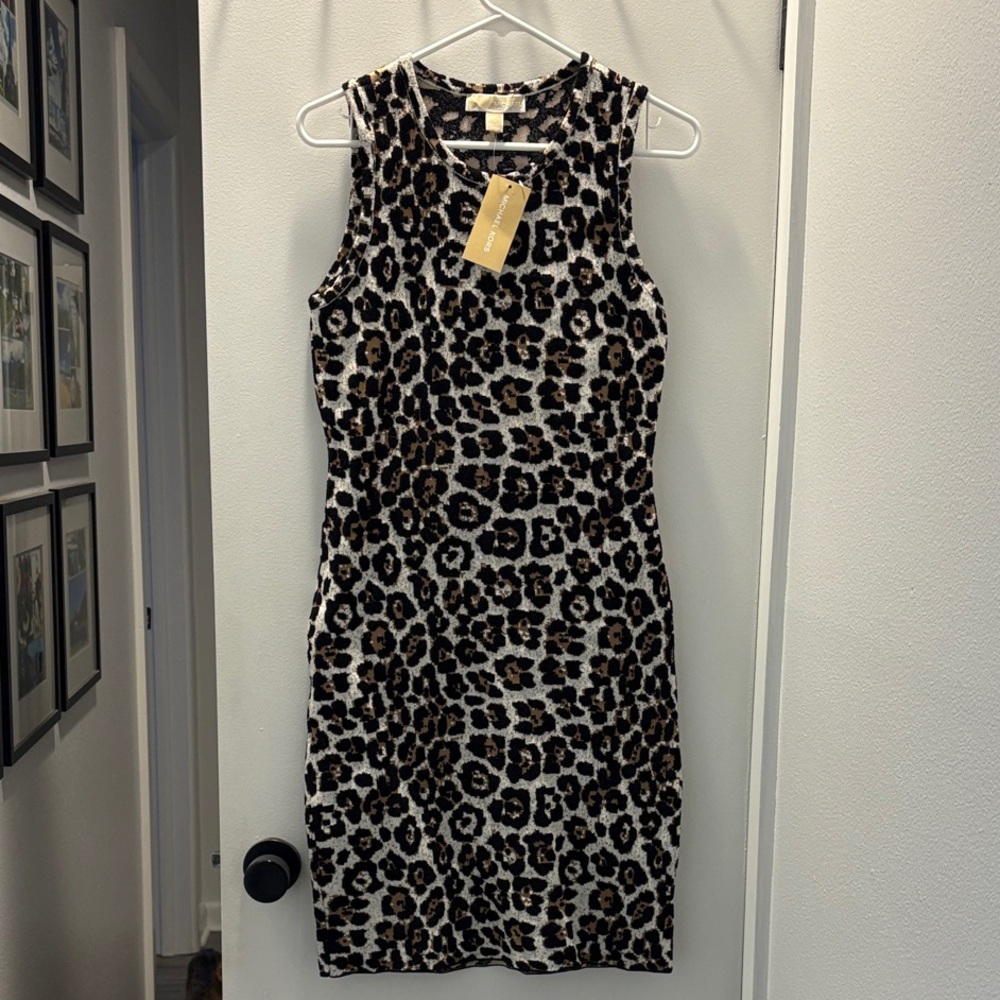 Michael Kors Animal Print Sheath Dress NWT